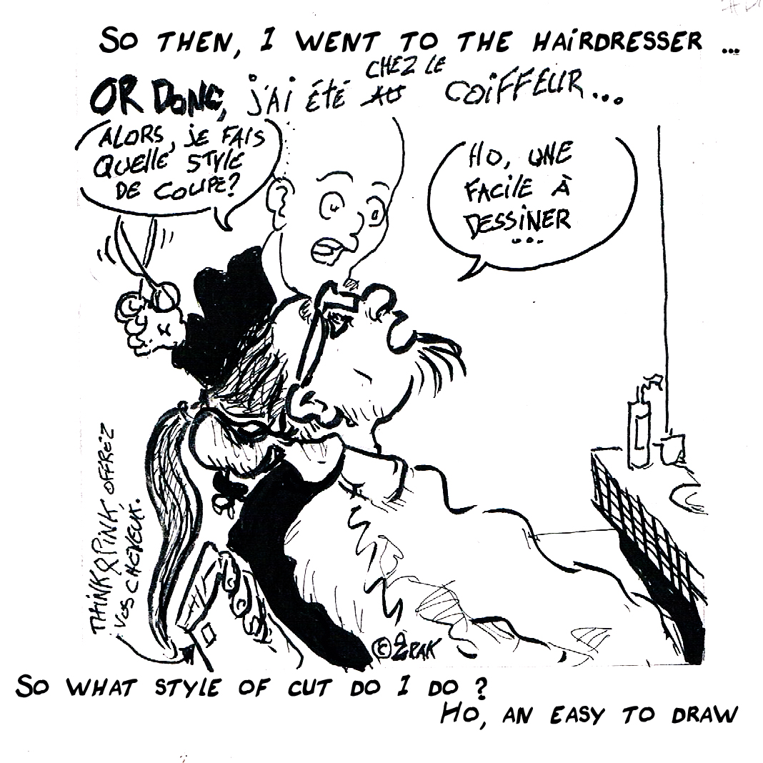 coiffeur de dessinateur txt insta